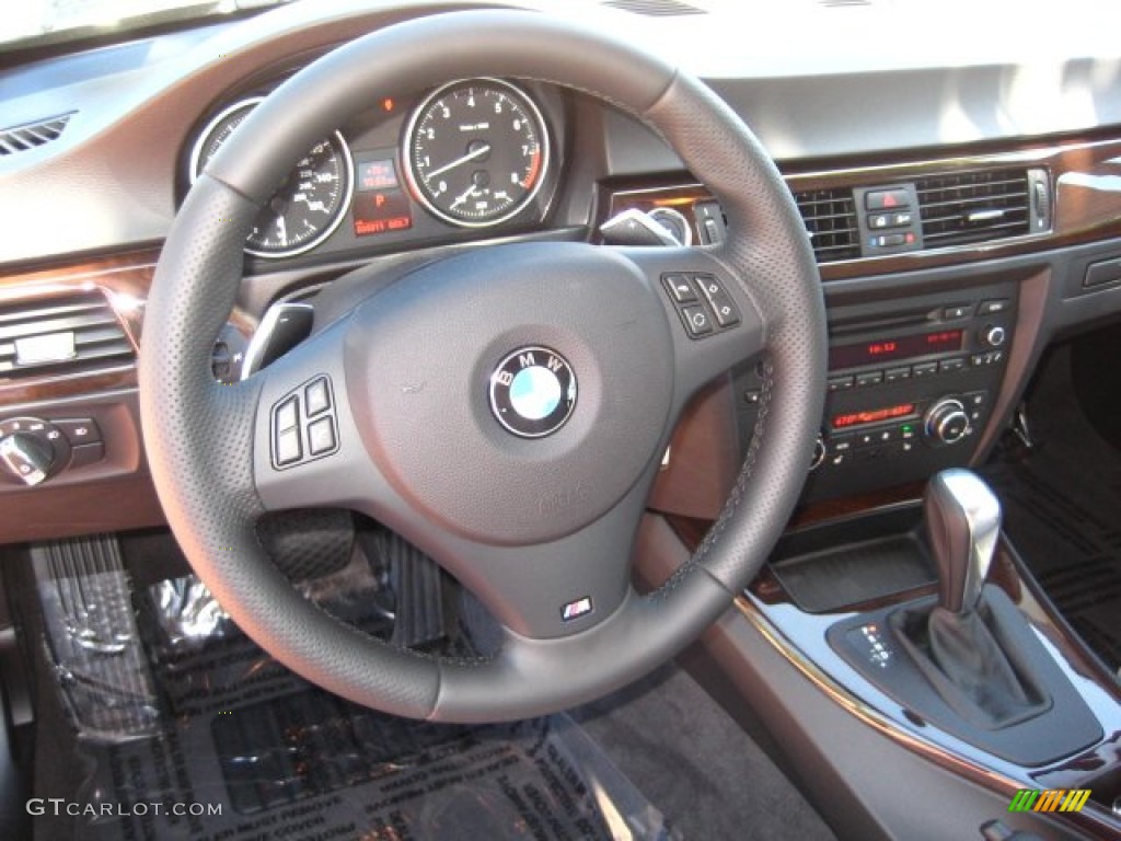 2011 3 Series 335i Coupe - Jet Black / Oyster/Black Dakota Leather photo #6