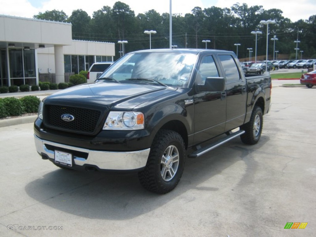 2006 F150 XLT SuperCrew 4x4 - Black / Medium/Dark Flint photo #1