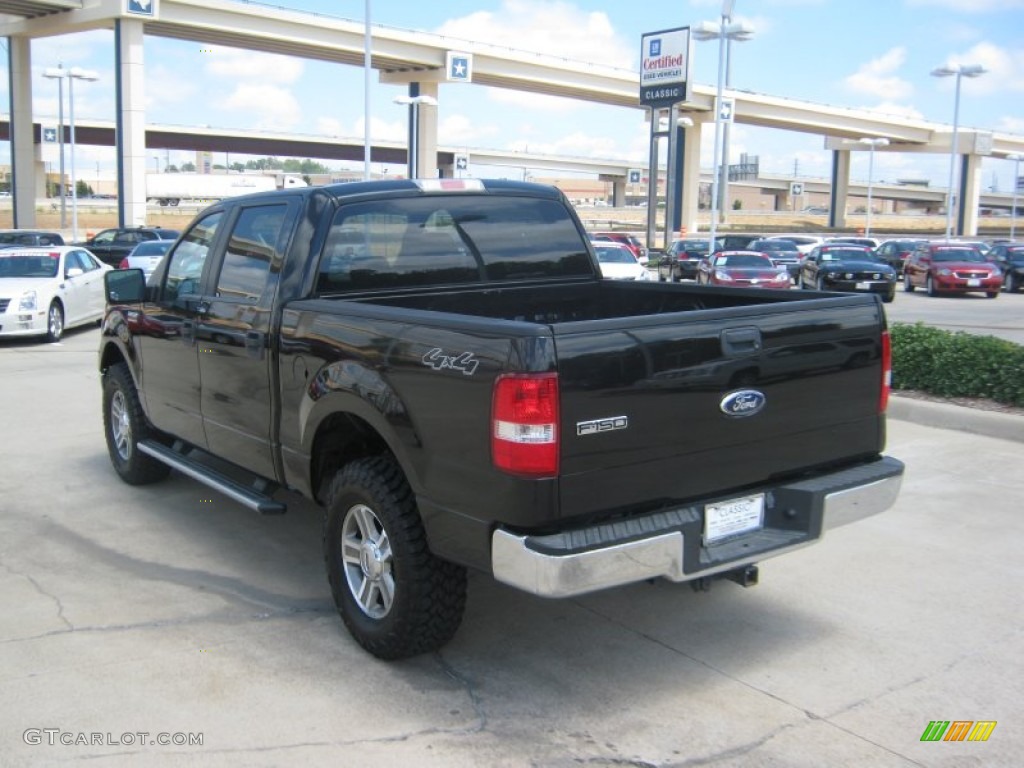 2006 F150 XLT SuperCrew 4x4 - Black / Medium/Dark Flint photo #3