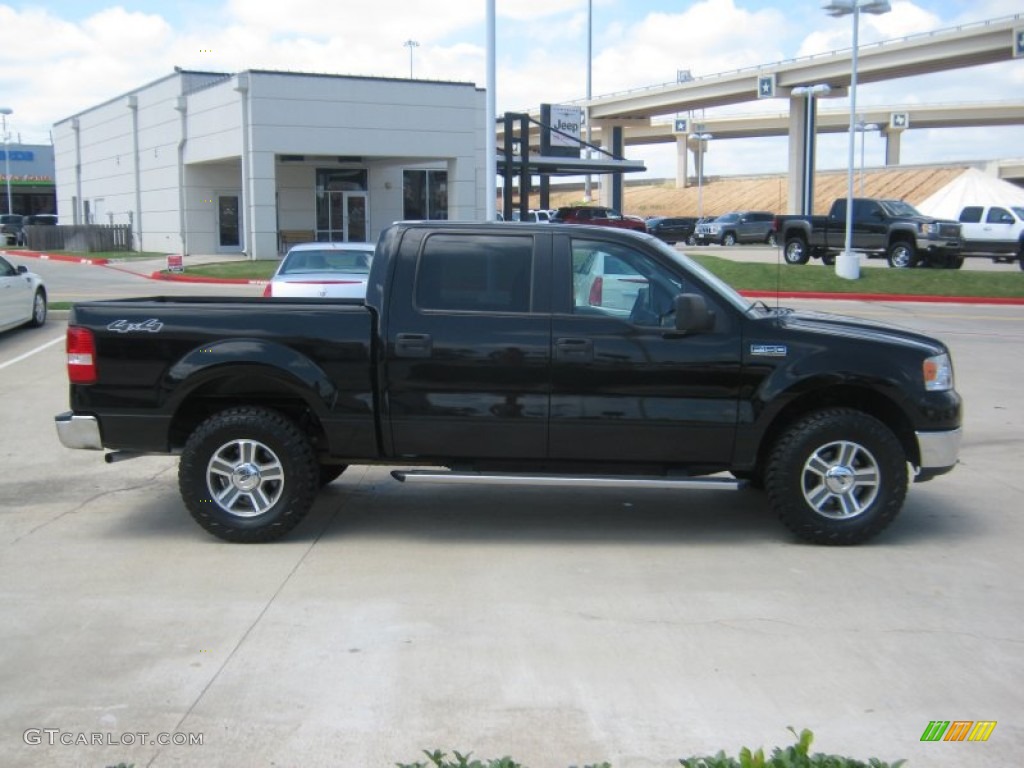 2006 F150 XLT SuperCrew 4x4 - Black / Medium/Dark Flint photo #6