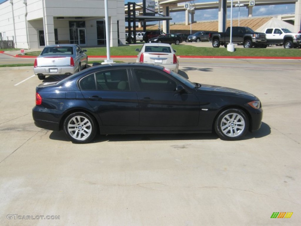 2006 3 Series 325i Sedan - Orient Blue Metallic / Beige photo #6