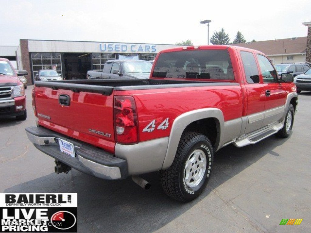 2003 Silverado 1500 LT Extended Cab 4x4 - Victory Red / Dark Charcoal photo #7