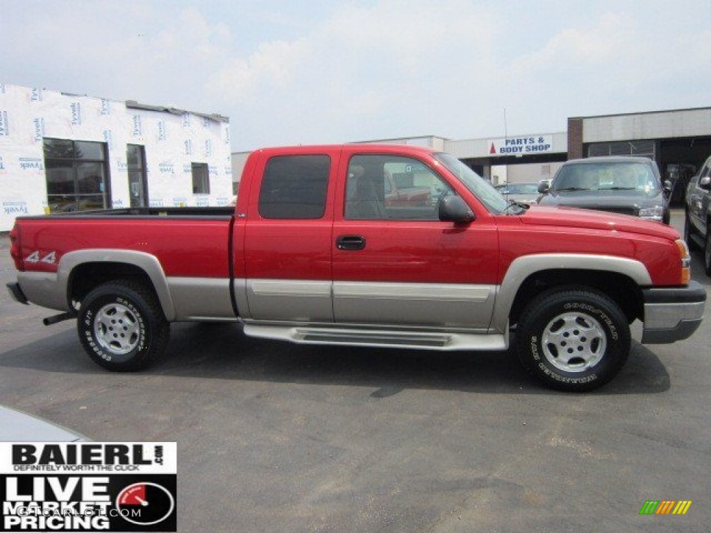 2003 Silverado 1500 LT Extended Cab 4x4 - Victory Red / Dark Charcoal photo #8