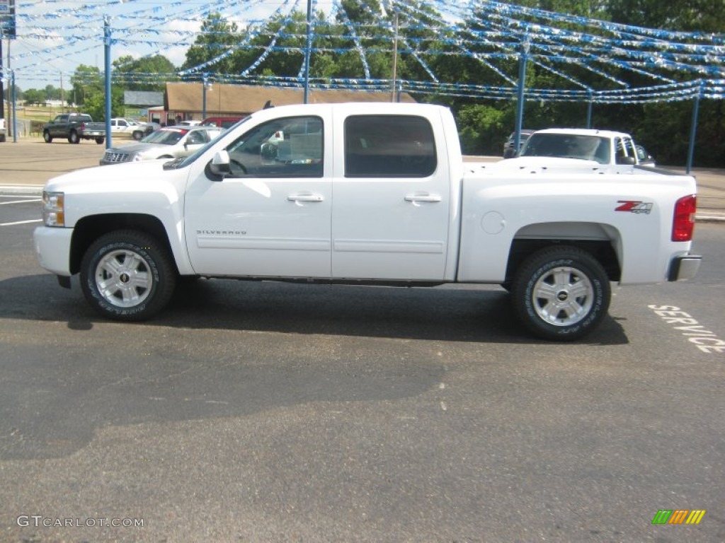 2011 Silverado 1500 LTZ Crew Cab 4x4 - Summit White / Dark Cashmere/Light Cashmere photo #2