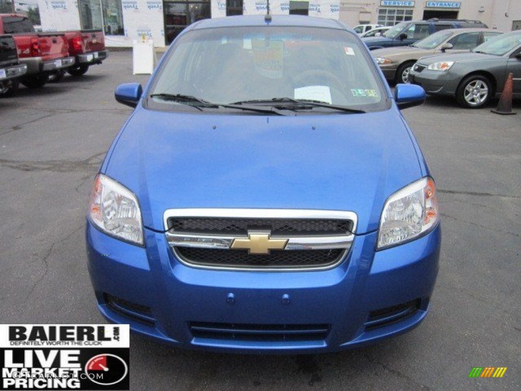 2011 Aveo LT Sedan - Bright Blue / Charcoal photo #2