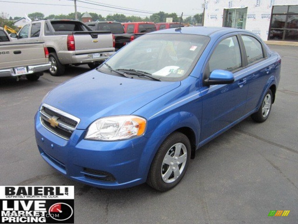 2011 Aveo LT Sedan - Bright Blue / Charcoal photo #3
