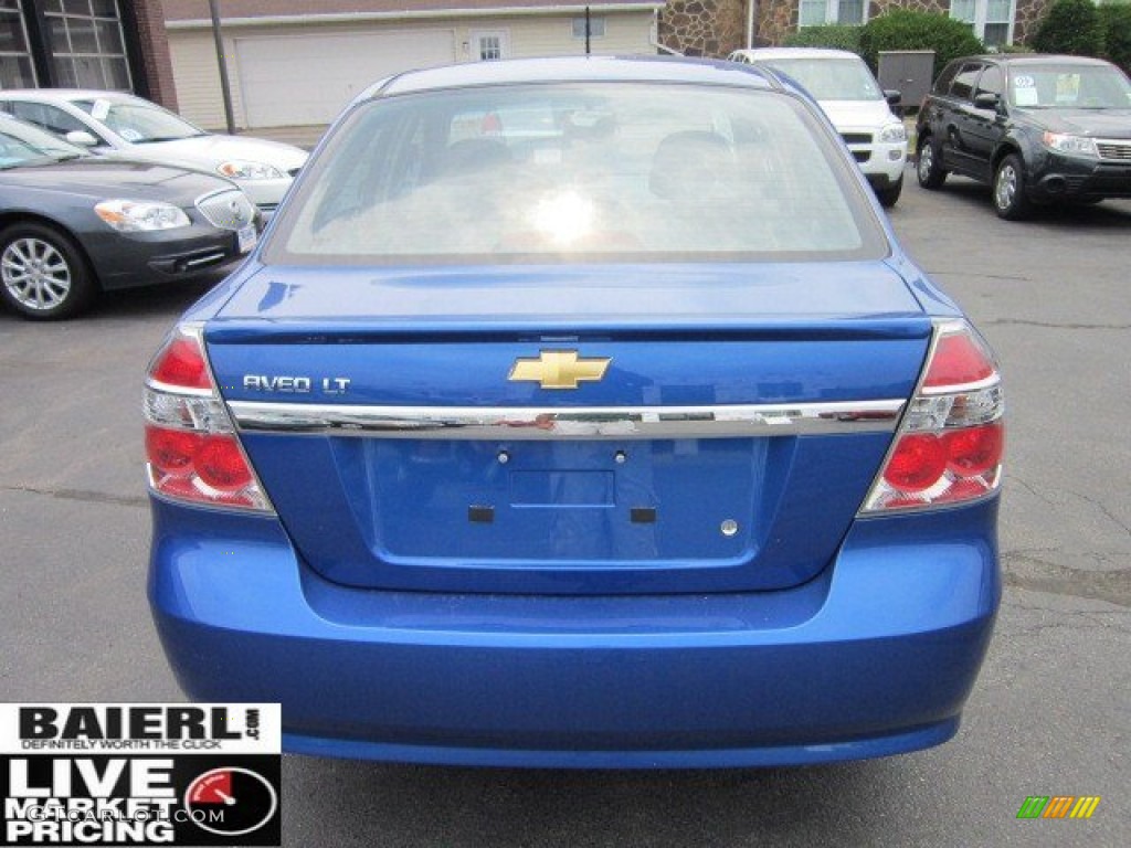 2011 Aveo LT Sedan - Bright Blue / Charcoal photo #6