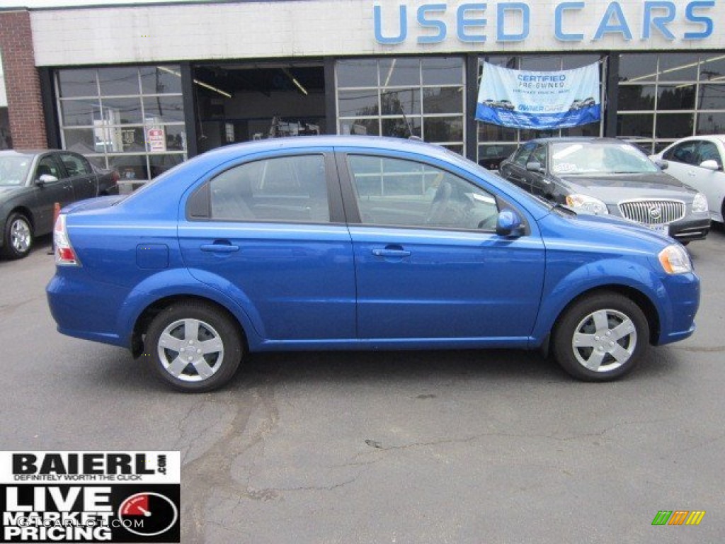 2011 Aveo LT Sedan - Bright Blue / Charcoal photo #8