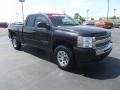 2009 Black Chevrolet Silverado 1500 LS Extended Cab 4x4  photo #3
