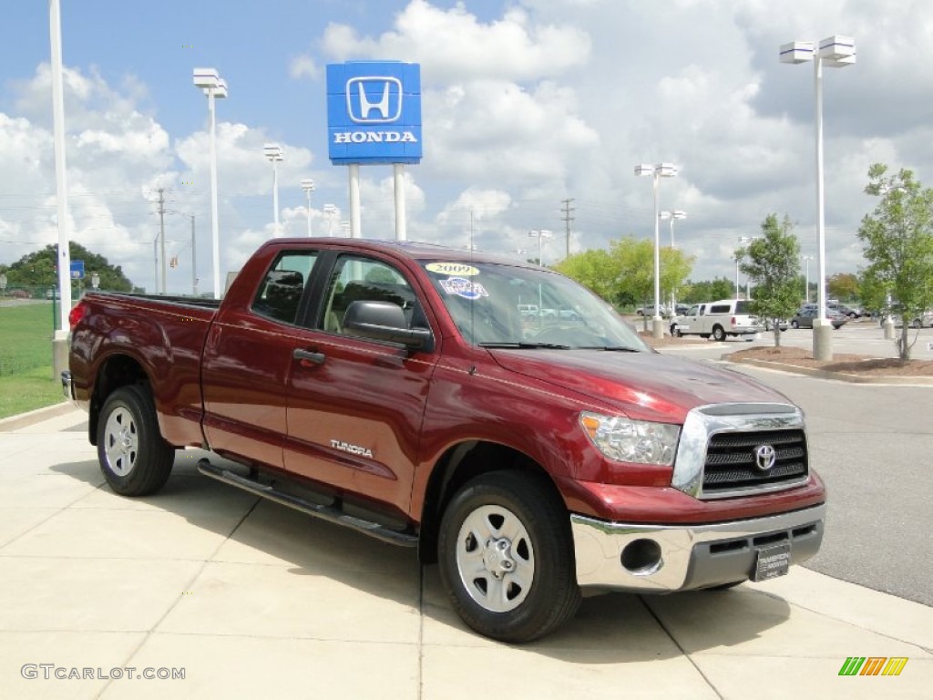2009 Tundra Double Cab - Salsa Red Pearl / Sand photo #2