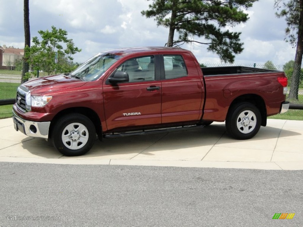 2009 Tundra Double Cab - Salsa Red Pearl / Sand photo #9