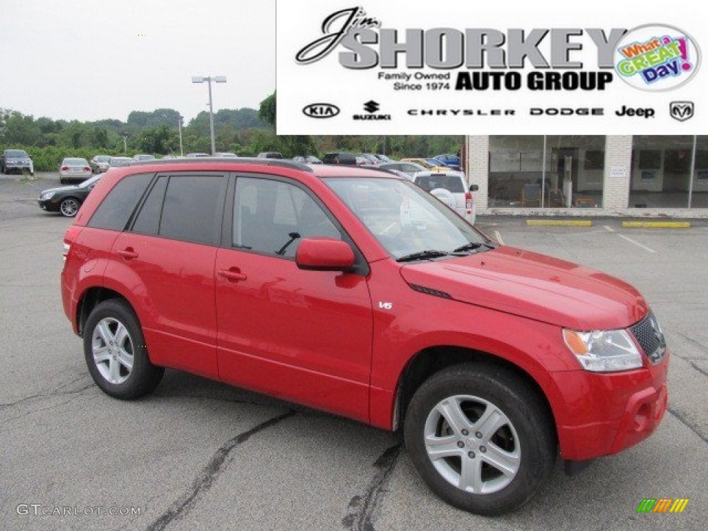 2006 Grand Vitara Luxury - Racy Red / Black photo #1