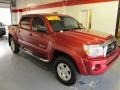 2007 Impulse Red Pearl Toyota Tacoma V6 PreRunner TRD Double Cab  photo #5