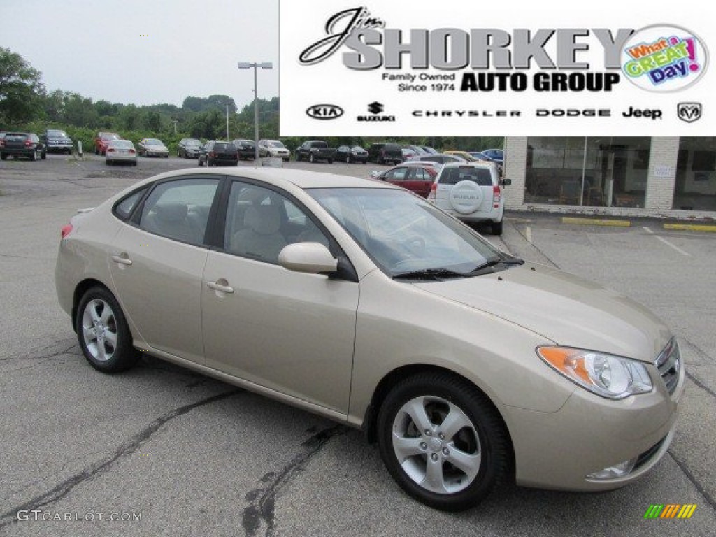 2007 Elantra GLS Sedan - Laguna Sand Beige / Beige photo #1