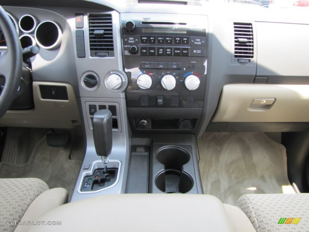 2010 Tundra Double Cab 4x4 - Super White / Sand Beige photo #17