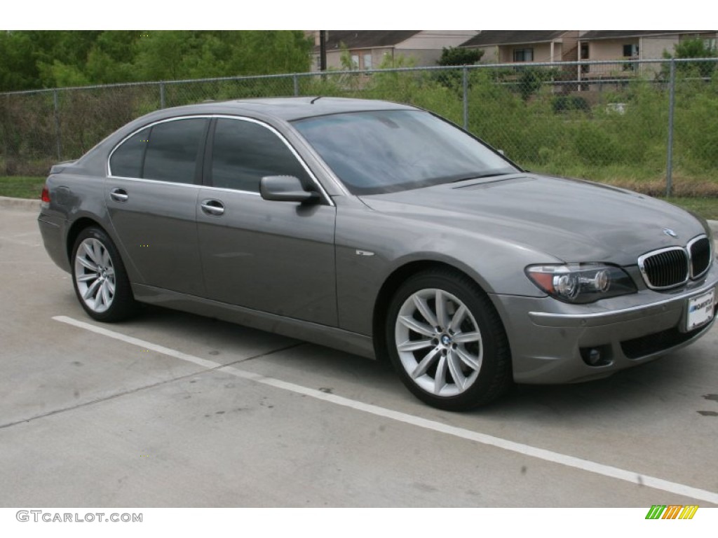 2007 7 Series 750i Sedan - Titanium Grey Metallic / Black photo #3