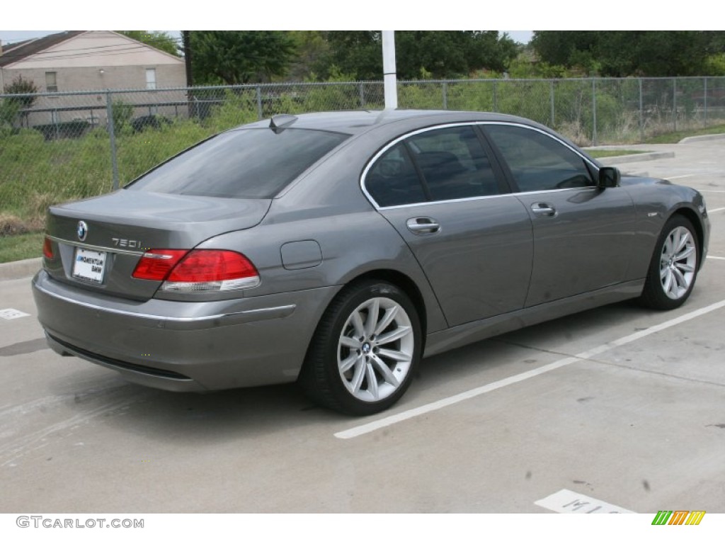 2007 7 Series 750i Sedan - Titanium Grey Metallic / Black photo #8