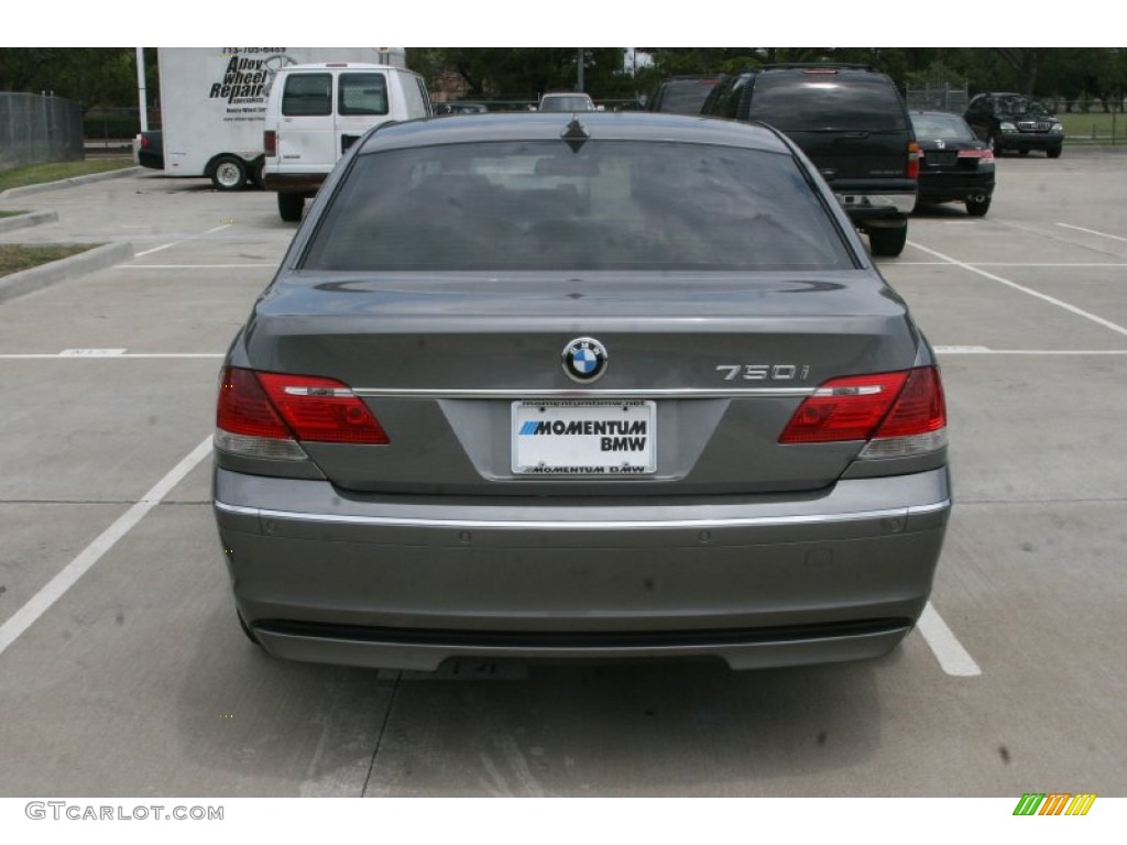 2007 7 Series 750i Sedan - Titanium Grey Metallic / Black photo #9