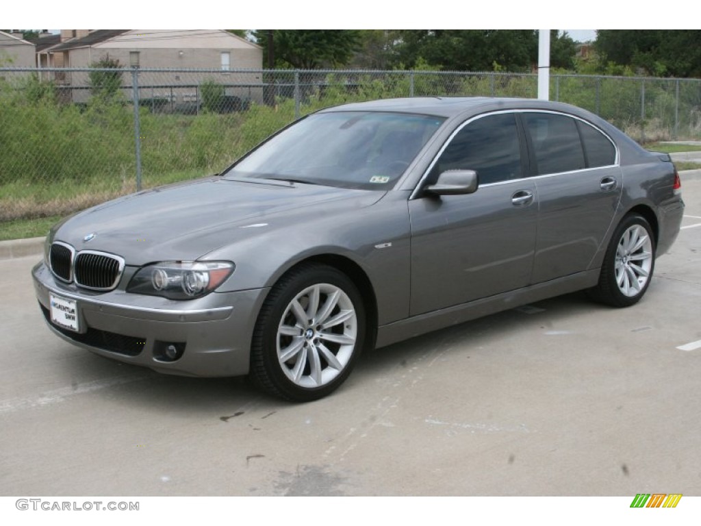 2007 7 Series 750i Sedan - Titanium Grey Metallic / Black photo #11