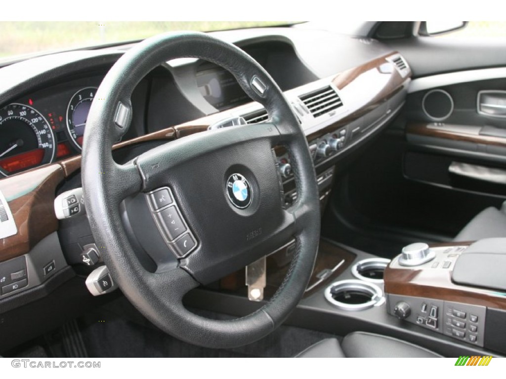 2007 7 Series 750i Sedan - Titanium Grey Metallic / Black photo #13
