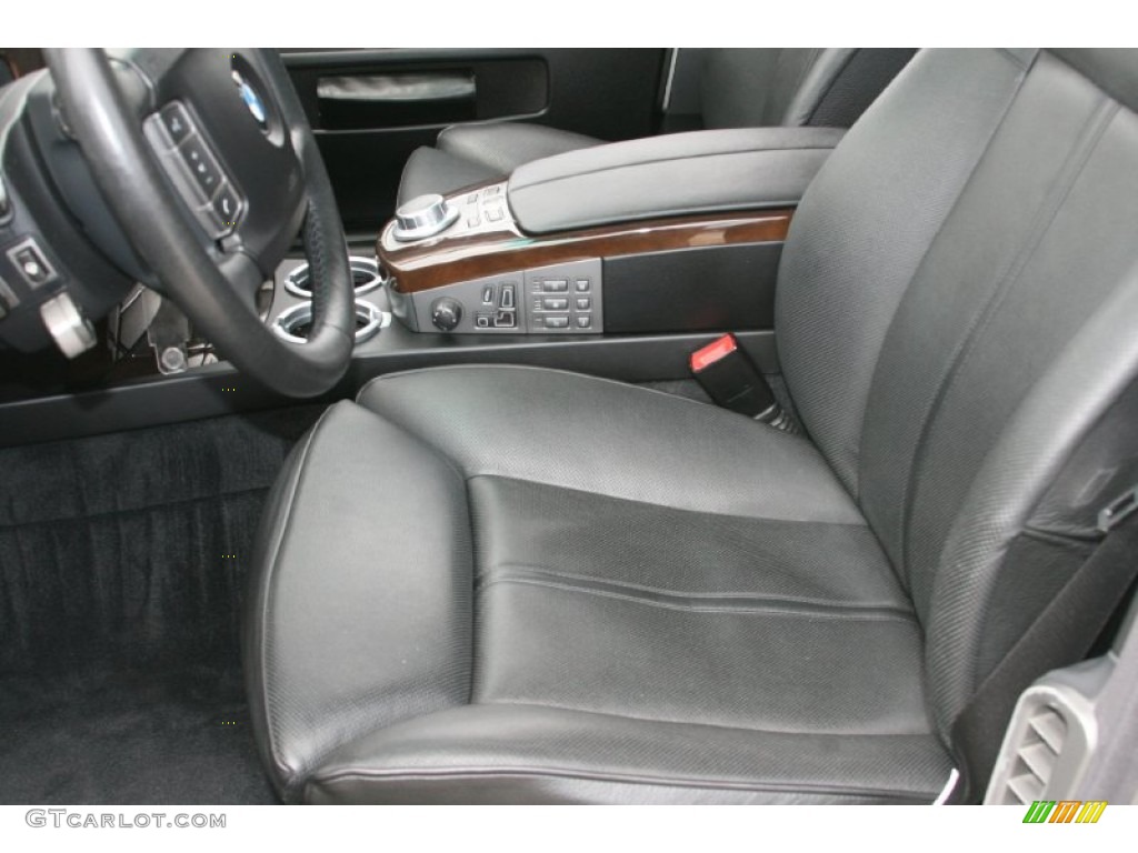 2007 7 Series 750i Sedan - Titanium Grey Metallic / Black photo #14