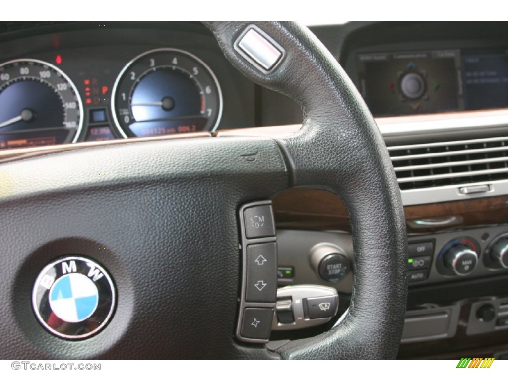 2007 7 Series 750i Sedan - Titanium Grey Metallic / Black photo #25