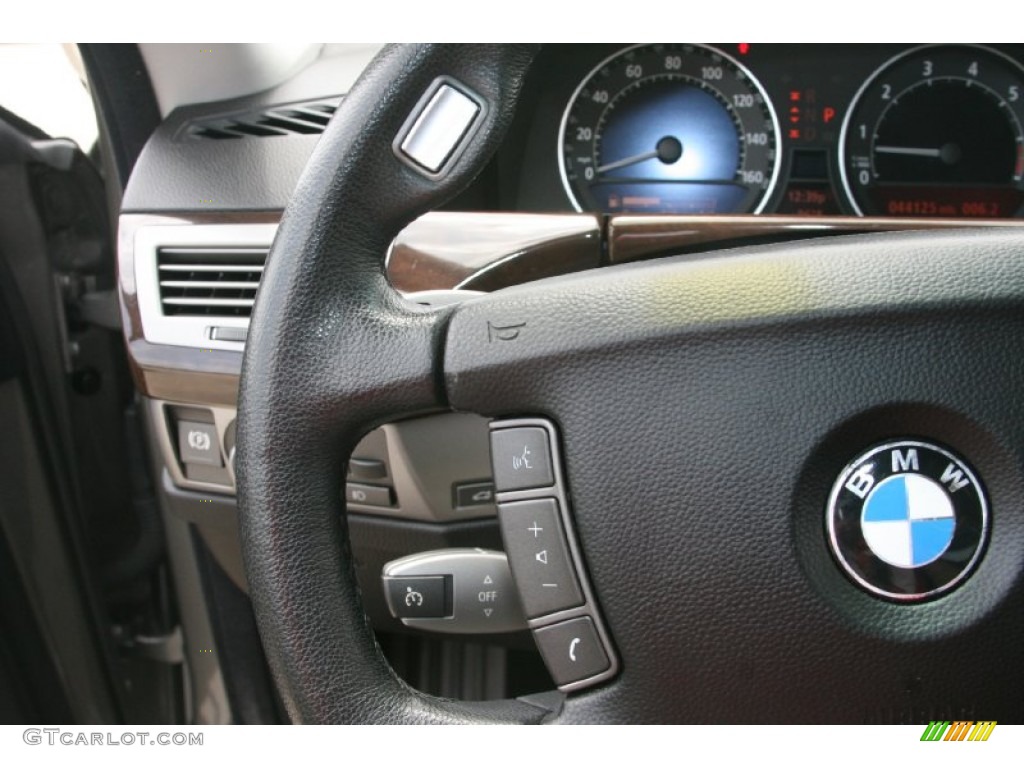 2007 7 Series 750i Sedan - Titanium Grey Metallic / Black photo #26