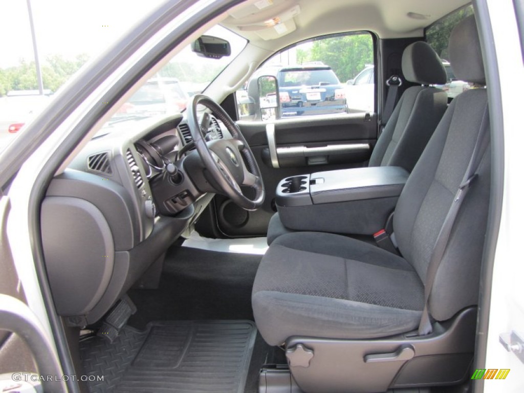Ebony Interior 2007 Chevrolet Silverado 2500HD LT Regular Cab Photo #51881333