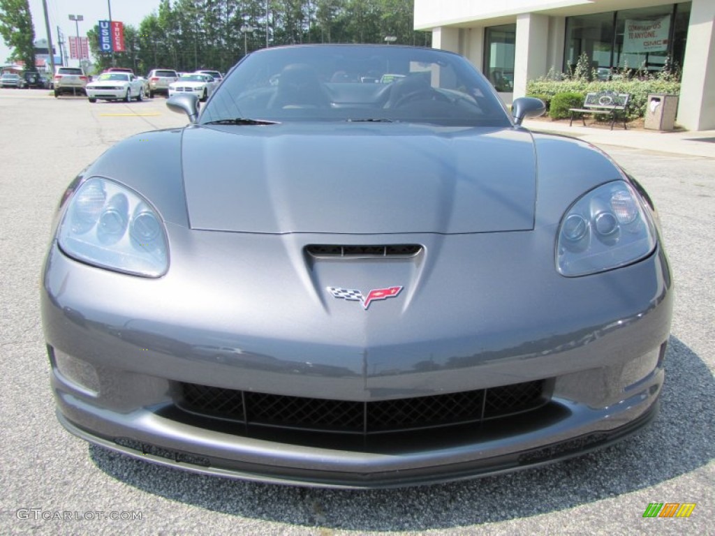 2011 Corvette Grand Sport Convertible - Cyber Gray Metallic / Titanium Gray photo #2