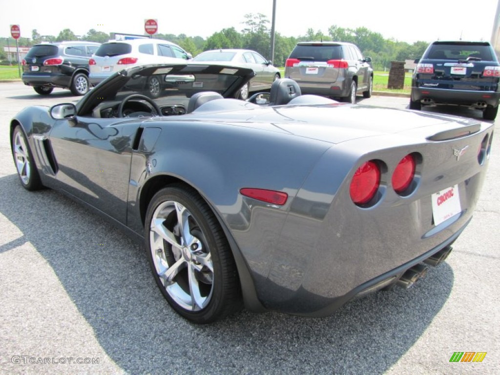 2011 Corvette Grand Sport Convertible - Cyber Gray Metallic / Titanium Gray photo #5