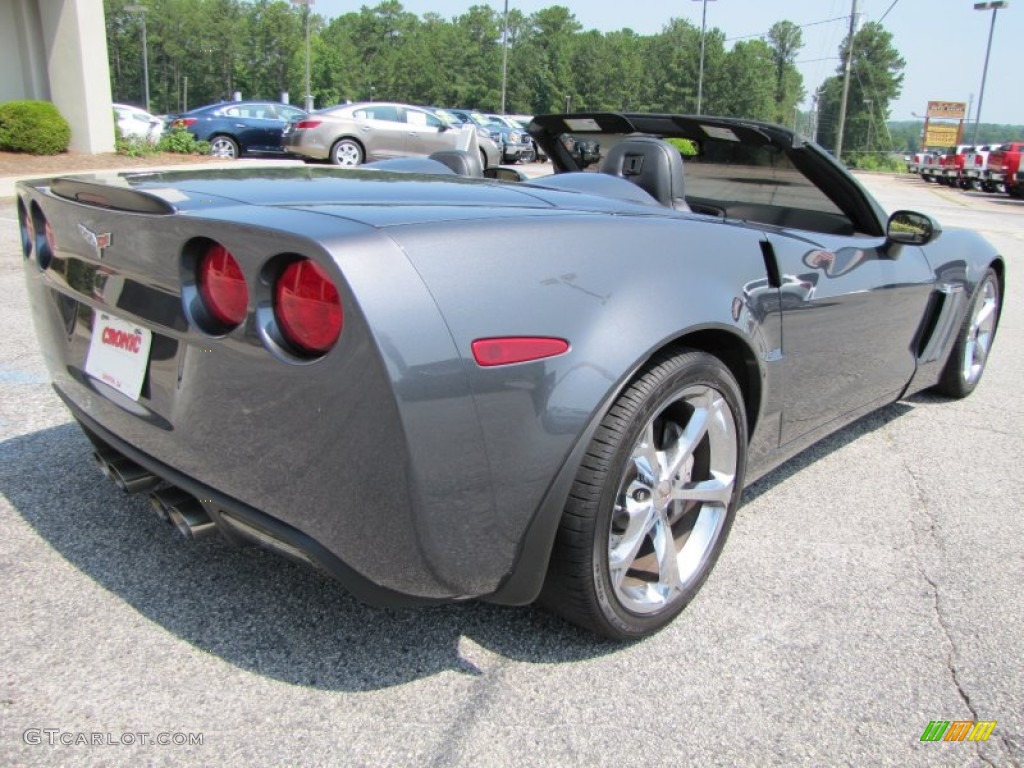 2011 Corvette Grand Sport Convertible - Cyber Gray Metallic / Titanium Gray photo #7