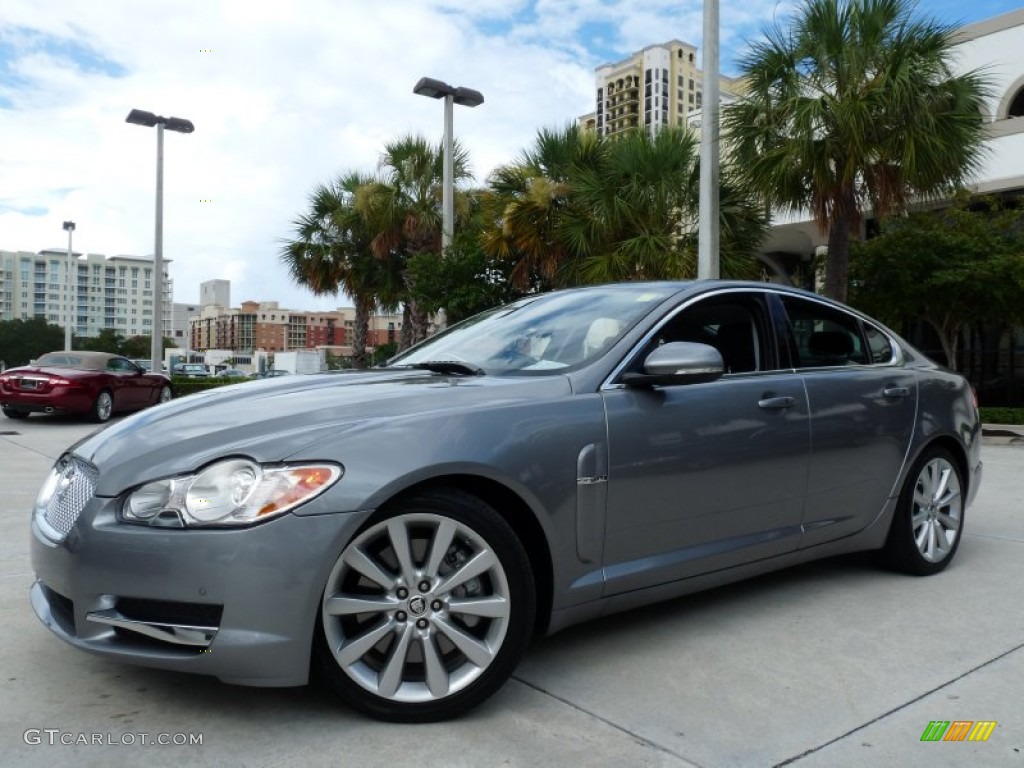 2011 XF Premium Sport Sedan - Lunar Grey Metallic / Warm Charcoal photo #1