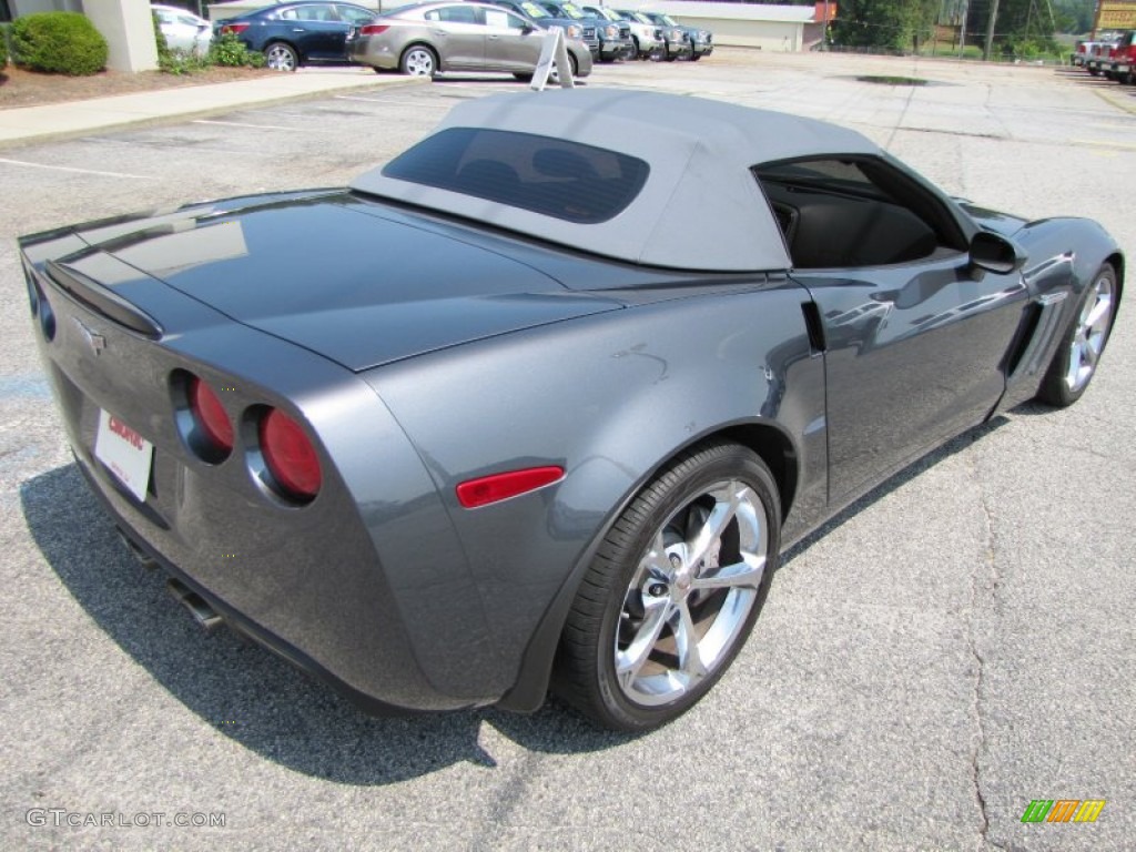 2011 Corvette Grand Sport Convertible - Cyber Gray Metallic / Titanium Gray photo #23