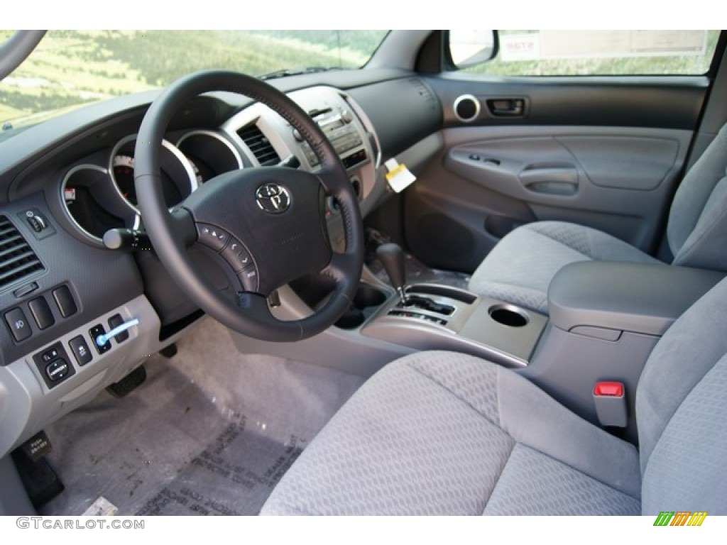 Graphite Gray Interior 2011 Toyota Tacoma V6 Double Cab 4x4 Photo #51881966