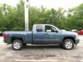 2011 Blue Granite Metallic Chevrolet Silverado 1500 LT Extended Cab 4x4  photo #4