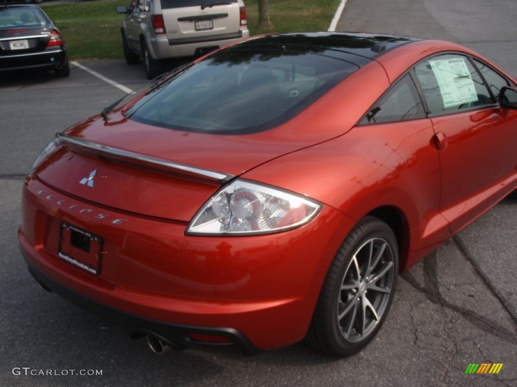 2012 Eclipse GS Sport Coupe - Sunset Pearlescent / Dark Charcoal photo #5