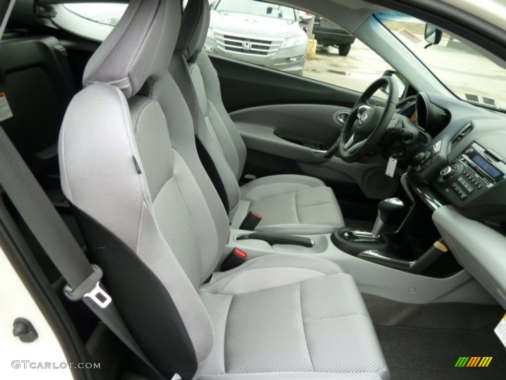 Gray Fabric Interior 2011 Honda CR-Z EX Sport Hybrid Photo #51885107