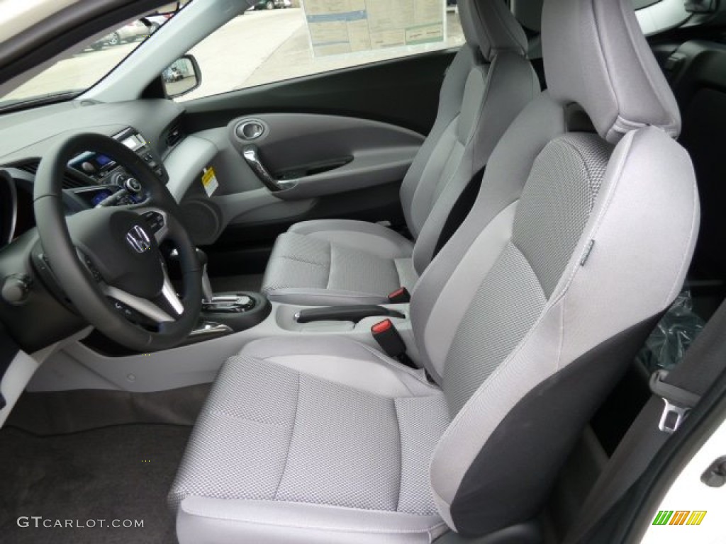 Gray Fabric Interior 2011 Honda CR-Z EX Sport Hybrid Photo #51885173