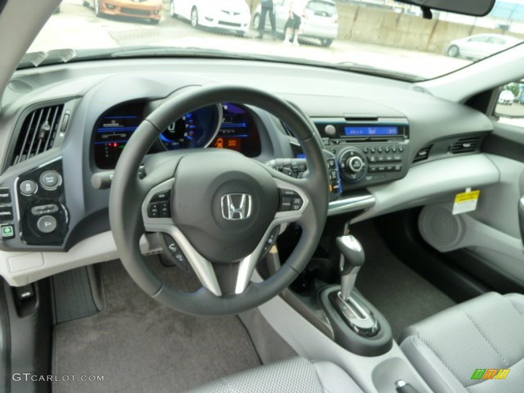 2011 Honda CR-Z EX Sport Hybrid Gray Fabric Dashboard Photo #51885179