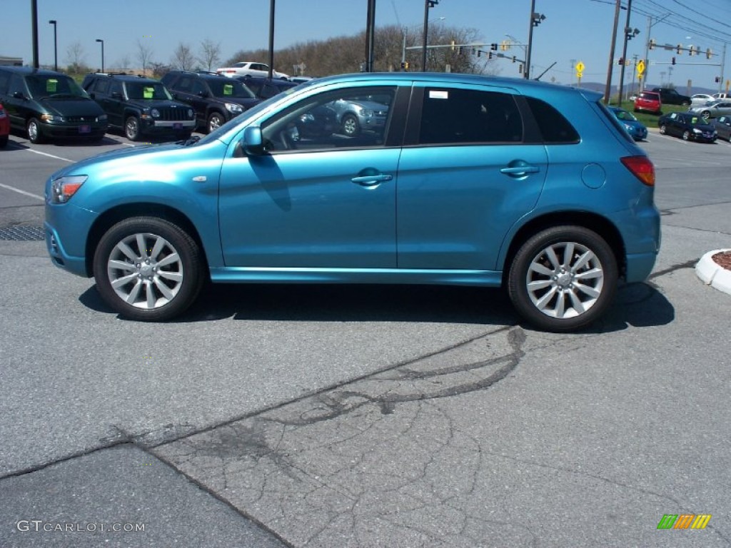 Laguna Blue Metallic 2011 Mitsubishi Outlander Sport SE Exterior Photo #51885185