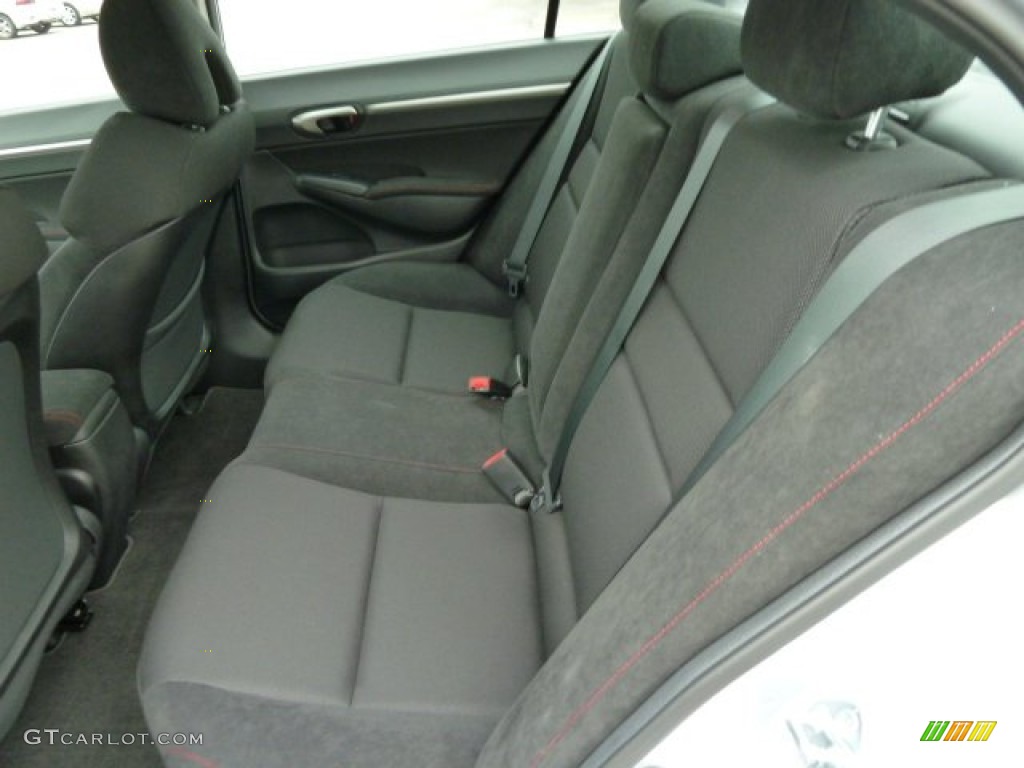 Black Interior 2011 Honda Civic Si Sedan Photo #51885383