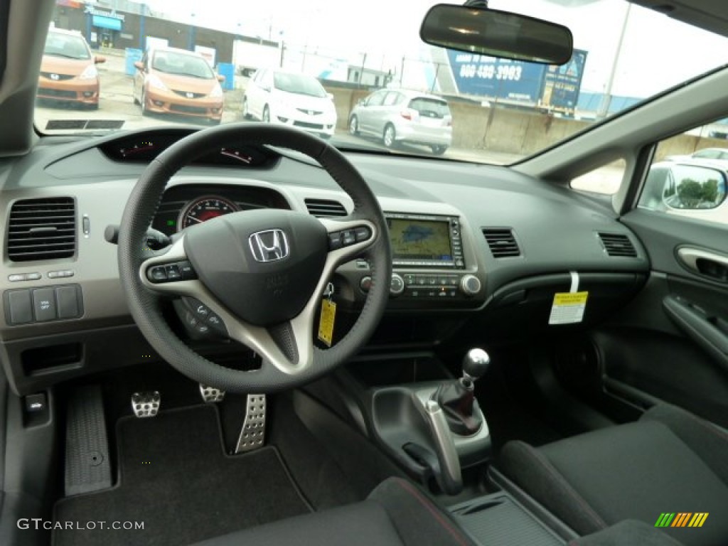 2011 Honda Civic Si Sedan Black Dashboard Photo #51885404