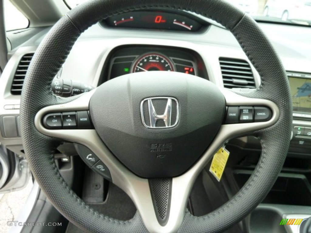 2011 Honda Civic Si Sedan Black Steering Wheel Photo #51885467