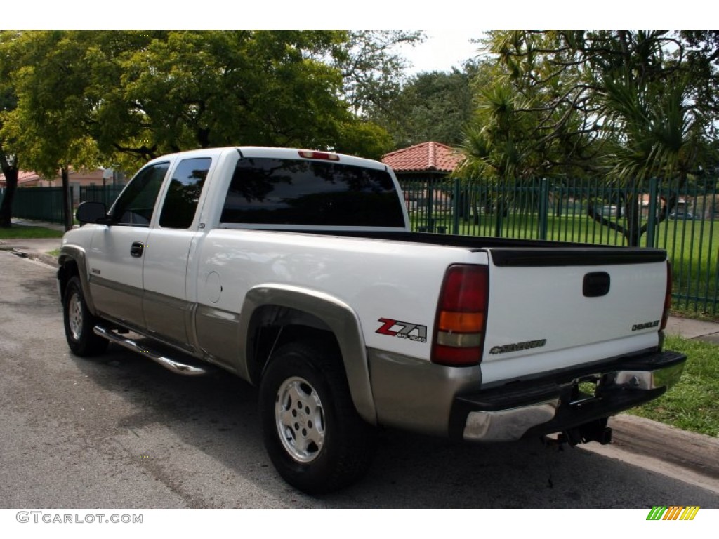 2001 Silverado 1500 Z71 Extended Cab 4x4 - Summit White / Graphite photo #7