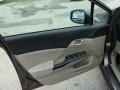 Beige 2012 Honda Civic EX Sedan Door Panel