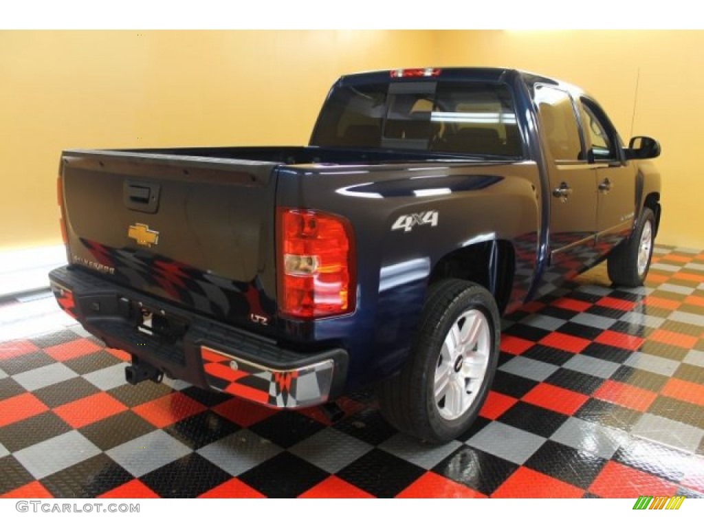 2008 Silverado 1500 LTZ Crew Cab 4x4 - Dark Blue Metallic / Ebony photo #4