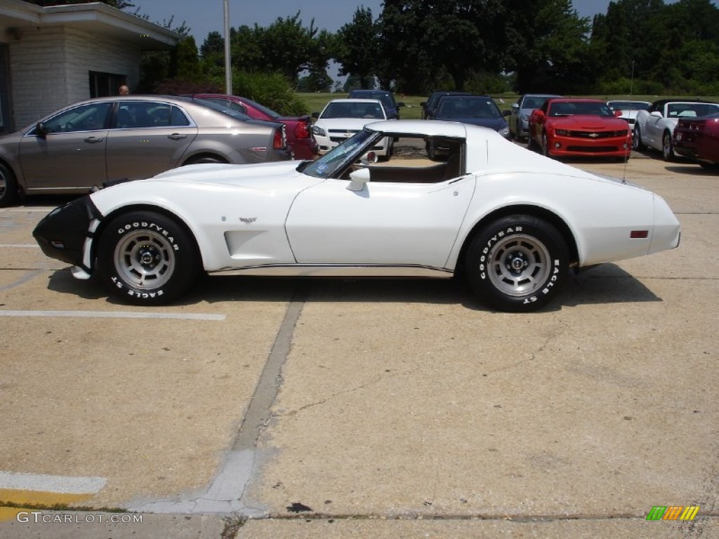 1977 Corvette Coupe - Classic White / Buckskin photo #9