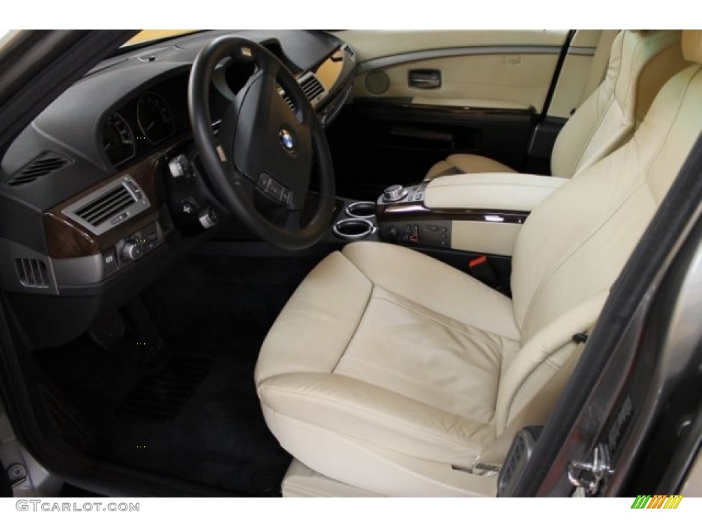 2008 7 Series 750i Sedan - Moonstone Metallic / Cream Beige photo #13