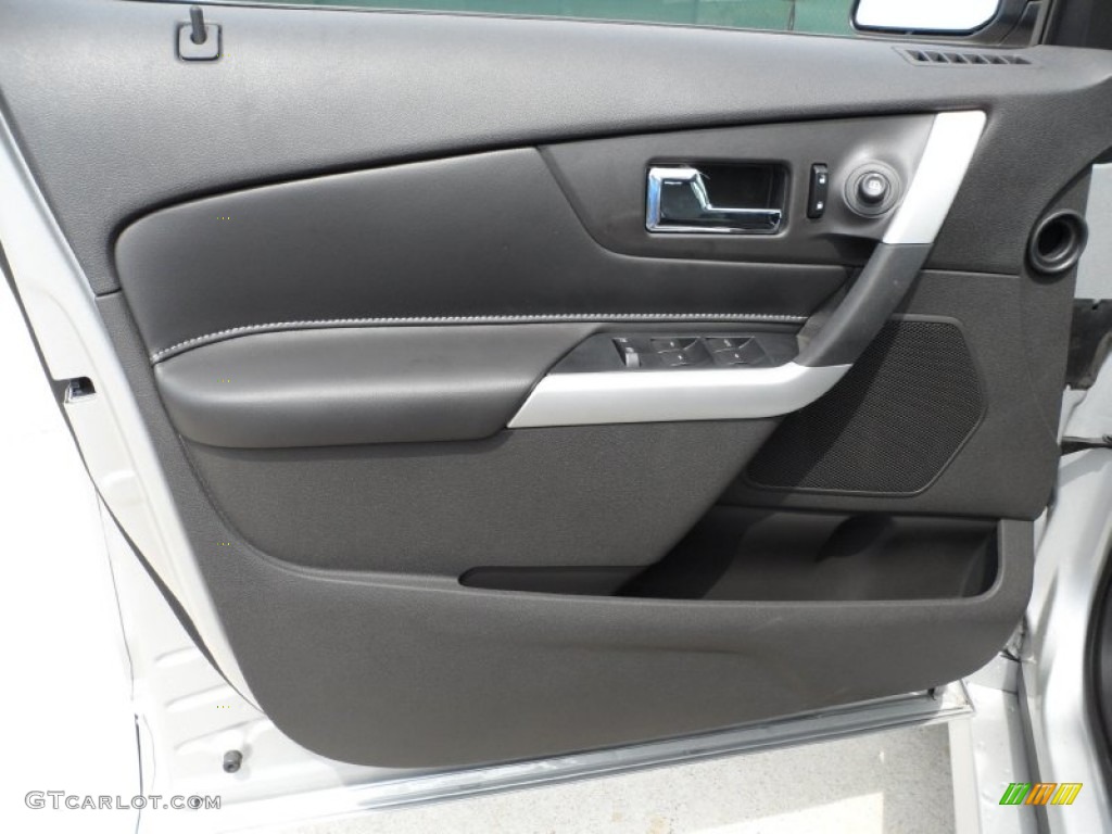 2011 Ford Edge Sport Charcoal Black/Silver Smoke Metallic Door Panel Photo #51894041