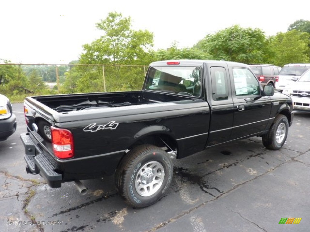 2011 Ranger XLT SuperCab 4x4 - Black / Medium Dark Flint photo #2